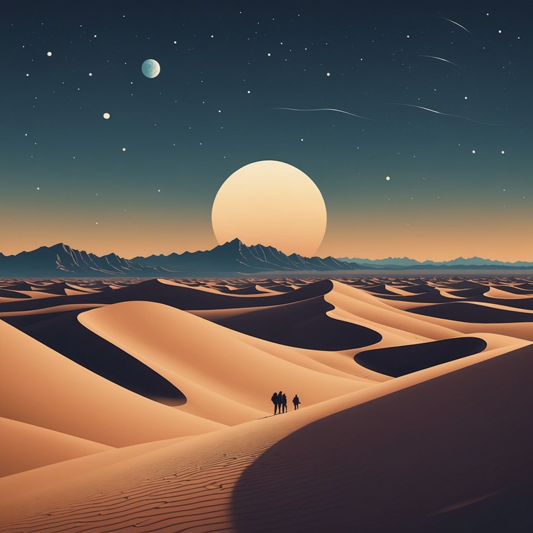 Imagine a scene of serenity under a vast starlit sky, where the gentle melodies of the oud echo the whispers of the ancient sands, creating a soundtrack ideal for reflection or a romantic evening.