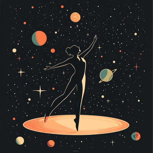 A mesmerizing instrumental track that blends the smooth rhythms of disco funk with ethereal synthesizers, taking listeners on a celestial voyage through shimmering stars and moonlit dance floors.