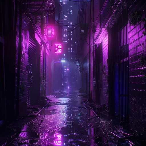 Explore a high tech dystopian world where shadows and neon lights weave a dark tale. This instrumental features growling bass lines, sharp synths, and an electric atmosphere, taking listeners on a journey through a cybernetic underworld.