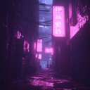 eerie synths echo in a neon lit landscape