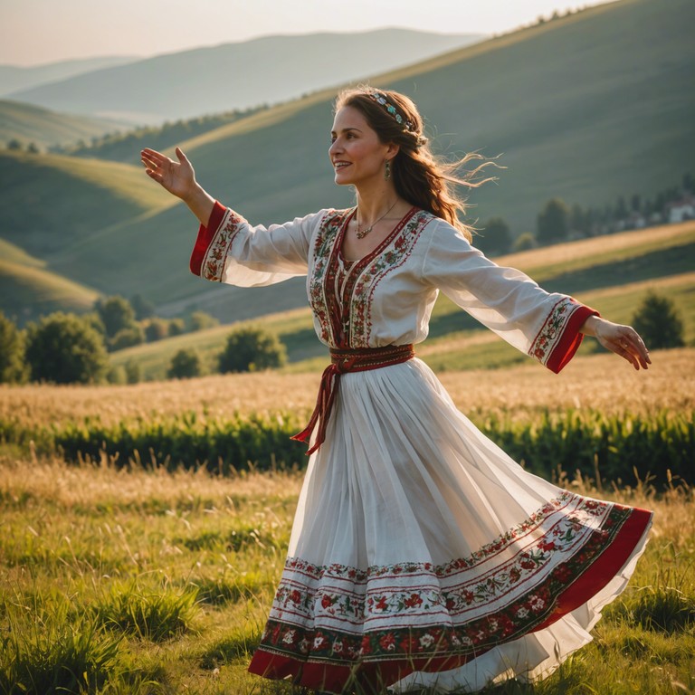 This composition merges the distinctive elements of bulgarian chalga with spiritual overtones, emphasizing a journey through the balkan hills in a meditative yet lively manner. The music aims to provide a sense of inner peace coupled with the energy of traditional dance, inviting listeners into a reflective, yet joyous experience.