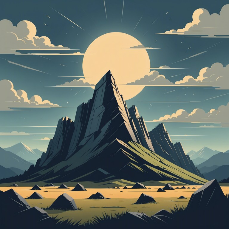 A sonic journey from gentle, floating synthesizer layers into a torrent of emotional electric guitar riffs, crafting a landscape that is both calming and invigorating. This piece reflects the dual nature of quiet introspection and passionate expression.