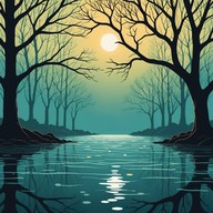 soft strings painting calm nature scenes.