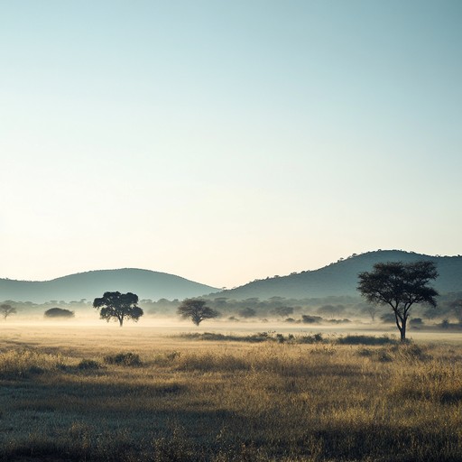 Experience an afrobeat track that delicately captures the essence of a morning in the african savanna. Soft guitar plucks, ambient synths, and subtle drum patterns combine to create a soundscape that is both grounded and ethereal, inviting listeners to dream and reflect.