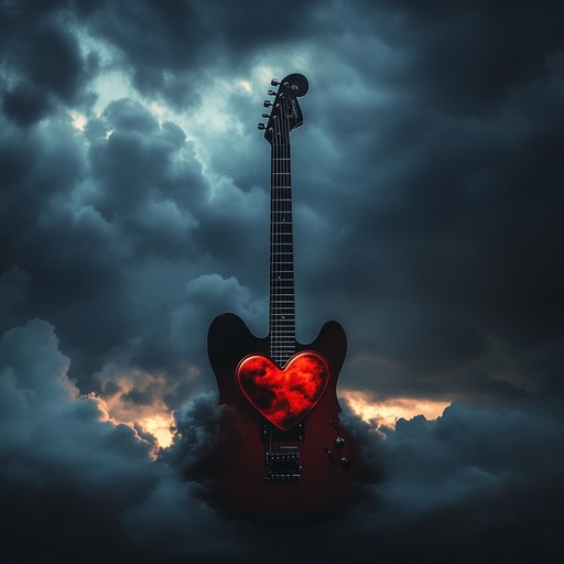 A track where heavy metal guitars meet tender yearning, resulting in an emotive and powerful blend. The backdrop of intense riffs and driving percussion is softened by melodic, soulful leads that capture the essence of longing, creating a dynamic and evocative soundscape.