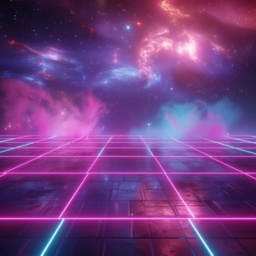 A euphoric disco track filled with pulsating beats, shimmering cosmic synths, and uplifting melodies that transport you to a neon lit galactic dance floor. Perfect for late night parties and high energy moments of bliss.