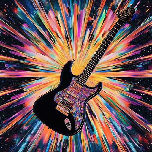 A vibrant instrumental that fuses soaring guitar riffs with swirling synths, creating an immersive psychedelic experience that takes listeners on a euphoric sonic voyage through cosmic realms