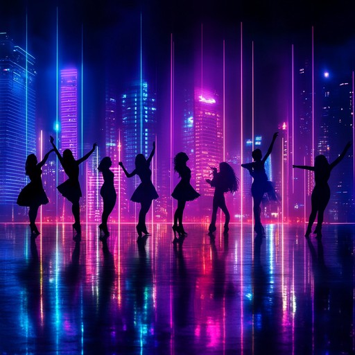 A vibrant and high energy instrumental track that fuses contemporary k pop beats with bright synth melodies, evoking the exhilaration of dancing under neon lights in a bustling city nightlife.