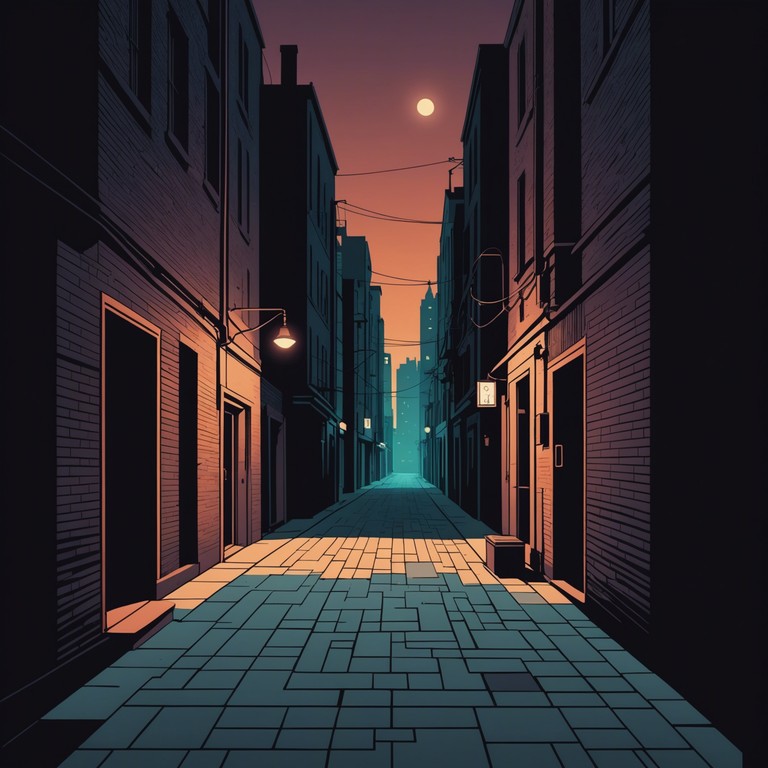 Set in an urban night scene where the shadowy outlines of dancers move cryptically, driven by the song's haunting rhythms.