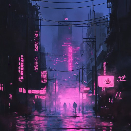 Dive into a serene cyberpunk cityscape with gentle electronic beats, soft pads, and melodic synths that soothe the soul. The tranquil vibes and futuristic soundscapes bring a refreshing calmness amidst the digital landscape.