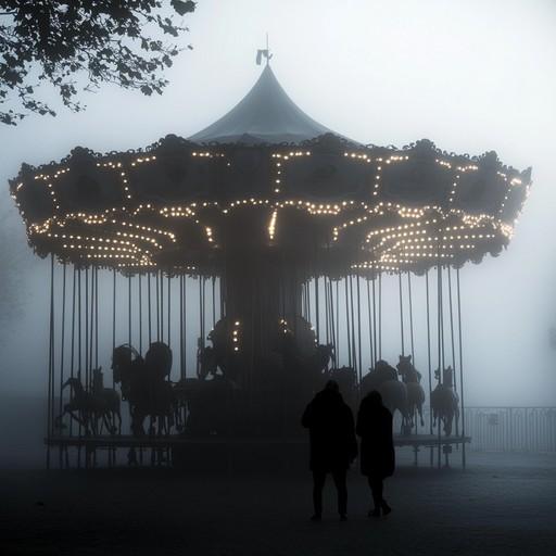 An unsettling instrumental featuring music box tones twisted into eerie harmonies, evoking the atmosphere of a ghostly carousel turning in the night.