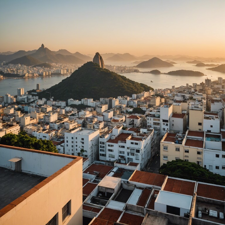 'morning rhythms of rio' transports listeners to the vibrant streets of rio de janeiro during a lively morning. As the city awakens, acoustic guitar strums blend with the natural rhythms of bustling life, creating an energizing, yet calming musical experience.