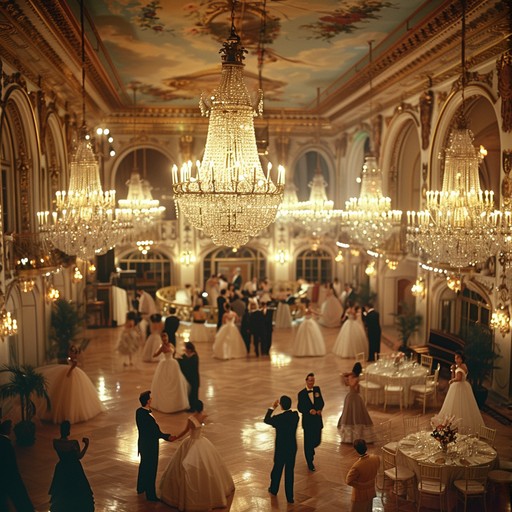 An instrumental waltz that captures the essence of a grand ballroom, filled with powerful crescendos and elegant melodies. This piece takes the listener on an enchanted dance journey.