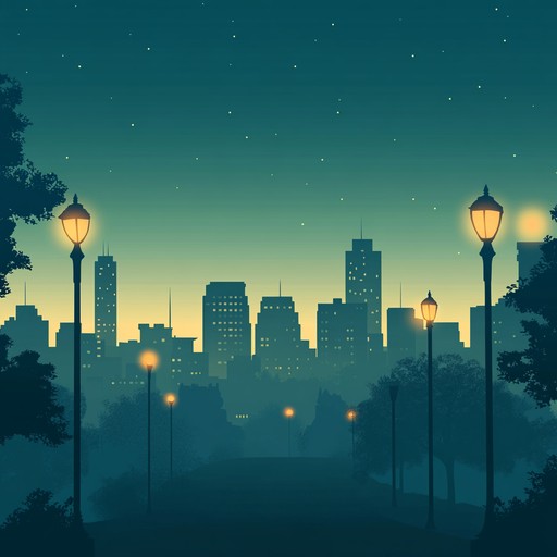 An instrumental smooth hip hop track that blends mellow piano melodies with soft drum patterns, capturing the serene ambiance of a city asleep under the stars