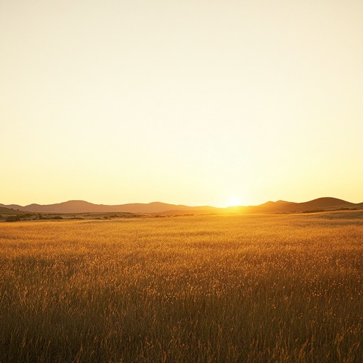 Wide open spaces, a gentle breeze, and golden hues from a setting sun are encapsulated in this calm and relaxing instrumental folk rock song. The acoustic guitar creates a soothing and warm atmosphere, complemented by subtle yet enchanting melodies. This piece aims to evoke a sense of peace, tranquility, and connection with nature, perfect for winding down or enjoying a quiet moment in a serene setting.