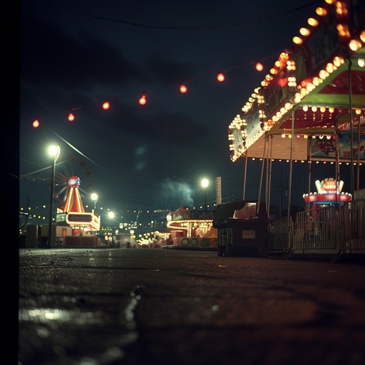 Step into a twisted carnival where shadows dance under dim lights, spiraling into the unknown with a surreal mixture of eerie melodies and dark cabaret illusions. The music sways between dreamlike moments and unsettling eeriness, creating an evocative soundscape. Perfect for an otherworldly experience.