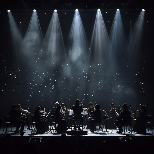 An evocative orchestration that immerses listeners into a suspenseful atmosphere, where each note adds layers of tension and anticipation, like unfolding a mysterious story. The symphony builds upon dark, brooding undertones utilizing a full orchestra to create an overwhelmingly gripping ambiance.