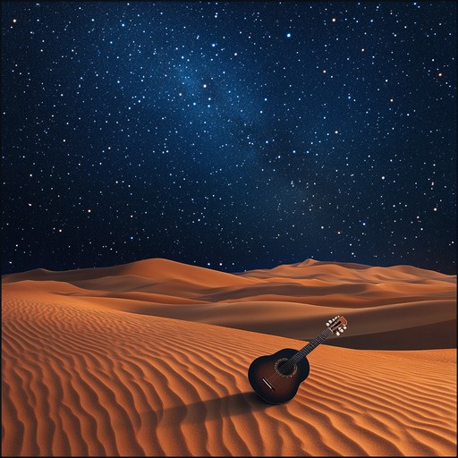 A serene instrumental piece that captures the essence of desert landscapes, blending gentle melodies with ethnic instruments to evoke a sense of peace and tranquility under starry night skies.