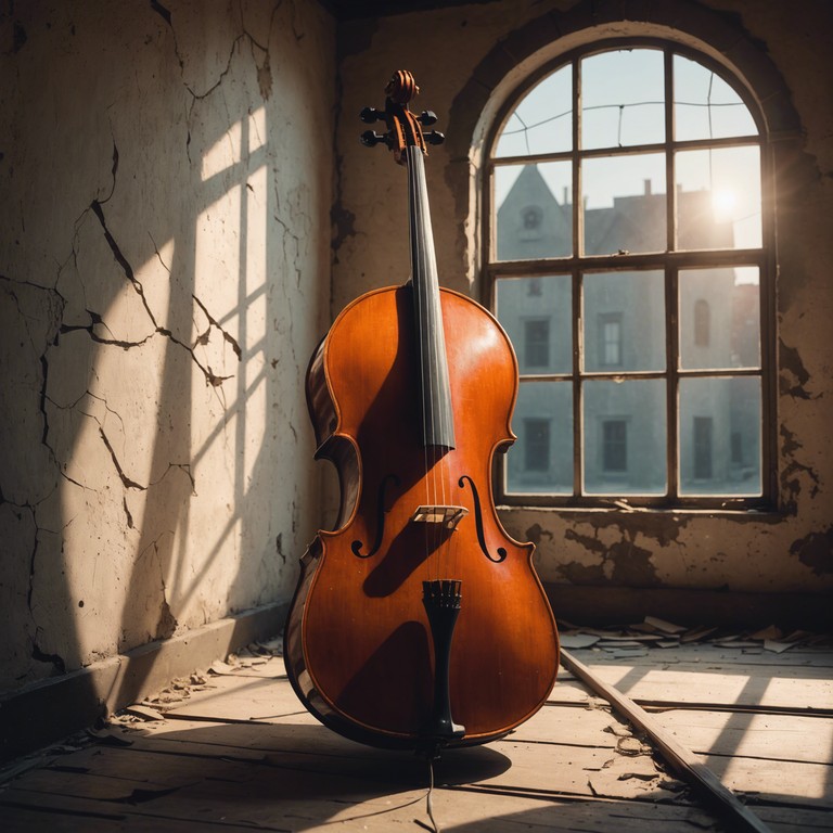 An intricate composition that weaves a haunting melody with ethereal echoes, embodying the loneliness and unresolved mysteries of abandoned places. Each note, played with precision on a cello, invites listeners into a deeper contemplative state, exploring forgotten stories and hidden fears.