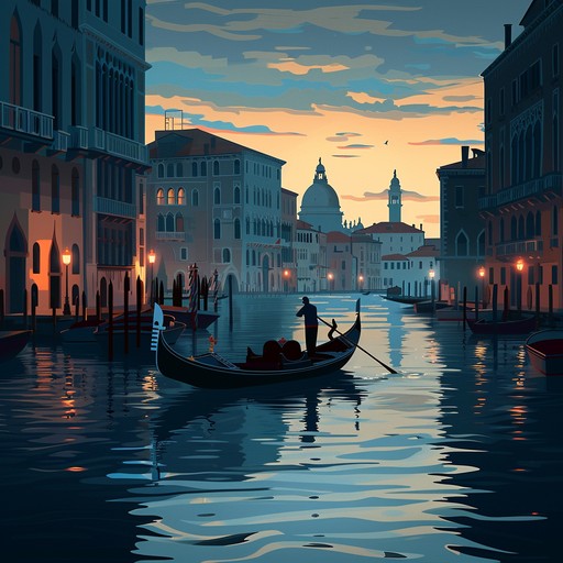 An enchanting violin led composition capturing the romantic twilight of venice. The music blends modern cinematic elements with classical strings to paint a melancholic love story, making listeners feel the serene beauty of venice at dusk.