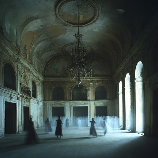 Immerse yourself in a spine tingling waltz filled with ghostly melodies and eerie soundscapes, evoking images of an abandoned ballroom where spirits dance through the night. The mysterious atmosphere will send shivers down your spine.