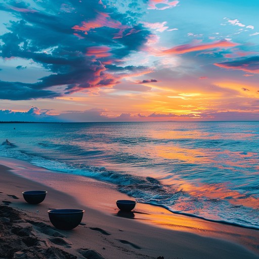 An evocative piece that blends steel drums with sounds of the sea, perfect for reminiscing about sunsets and warm island breezes. The track brings a calmness, capturing feelings of longing for a tropical paradise.