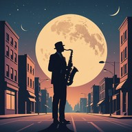 sax echoes in silent cityscape