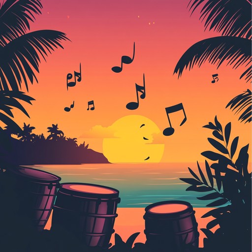 An instrumental calypso track featuring bold steel drum melodies and lively percussion, symbolizing the energy and vibrancy of a caribbean sunrise, bringing joy and movement to the start of the day.