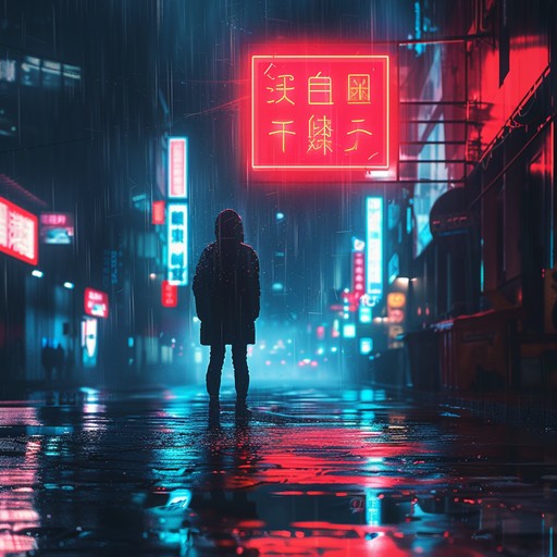 Explore a neon soaked cityscape through introspective reflections. Synthesizers and electronic beats guide you through a narrative of futuristic self discovery, blending meditative tones with cyberpunk energy for a unique listening experience.