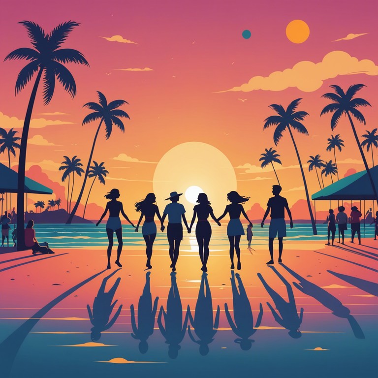 An energetic blend of fast paced salsa rhythms with smooth latin jazz melodies creating a danceable and joyful experience. This tune embodies the spirited atmosphere of a sunny summer festival where everyone is swept away by the music.