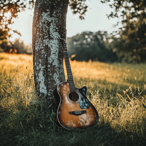 An instrumental piece blending soft acoustic guitar with ambient textures, evoking the feeling of gentle breezes uplifting the spirit. The melodies flow smoothly, creating a tranquil and serene atmosphere that soothes and inspires.