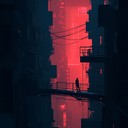 mysterious cityscape with haunting electronic melodies.