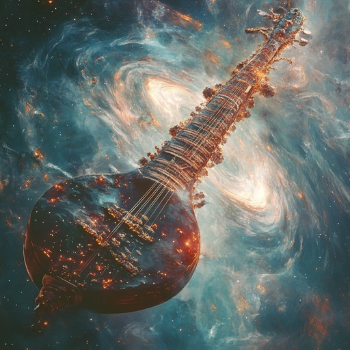 An instrumental piece that combines the grandeur of classical orchestration with modern electronic elements, creating a majestic soundscape that transcends time. The song begins with a haunting melody played on the sitar, gradually building layers with contemporary beats and synths, culminating in a powerful climax that evokes awe and wonder.