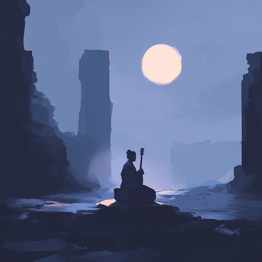 A captivating instrumental that combines spirited rhythms with dark, ethereal soundscapes, featuring the shamisen alongside ambient textures. The music evokes ancient temples and forgotten realms, inviting listeners into a world of mystery and enchantment.