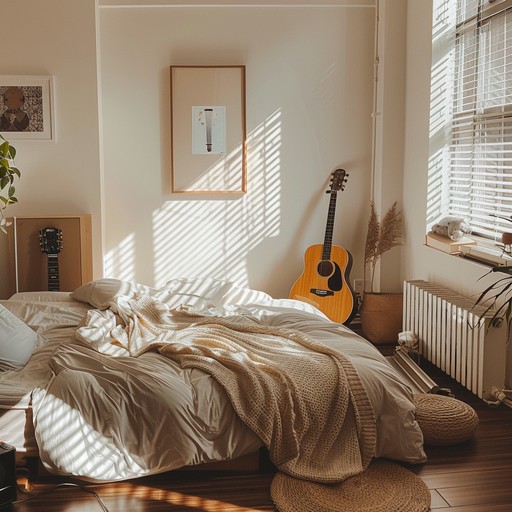 This track brings the energy of a sunny morning into your bedroom with an upbeat tempo and nostalgic synths. Designed to make you feel light and carefree, it combines electronic beats and shimmering guitar riffs, perfect for dancing around your room.