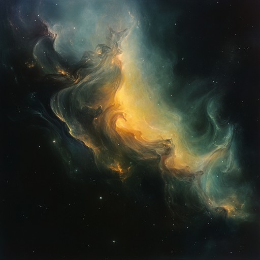 Experience a powerful metal track where ethereal synths meld with the raw intensity of heavy guitar riffs, capturing the essence of the cosmos' mystique and darkness.