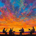 a vibrant fusion of jazz and house in one track