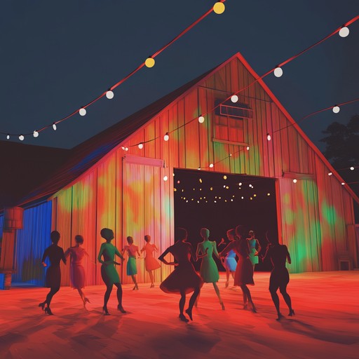 A spirited instrumental track that captures the uplifting atmosphere of a raucous barn dance. Featuring infectious banjo melodies and driving rhythms, this piece is perfect for portraying joyous country gatherings and uncontained merriment.