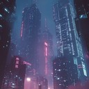 synths and bass create chaotic dystopian nightscape