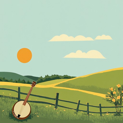 A lively bluegrass instrumental that captures the essence of a joyful day in the countryside, featuring energetic banjo melodies and uplifting rhythms.