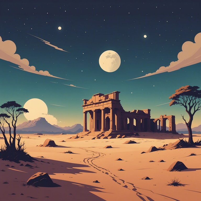 The soothing and harmonious play of the oud channels the spirit of the great deserts under a full moon. Its deep, soul touching melodies tell tales of age old civilizations and enchanting arab folklore. This musical journey is both an auditory and spiritual exploration of middle eastern culture.