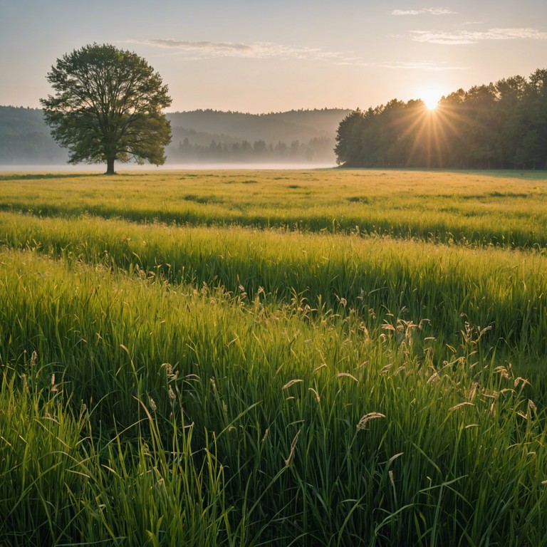 This instrumental track is crafted to blend the artistry of traditional bluegrass rhythms with sophisticated and elegant musical expressions, creating a serene yet engaging atmospheric mood. A solitary violin start, gradually assimilated into a complex harmony of banjo plucks, demonstrating the modern influences on rustic tones. Promising an awakening similar to a calm sunrise over a verdant valley, the composition dives into the intricacies of life's simpler joys.