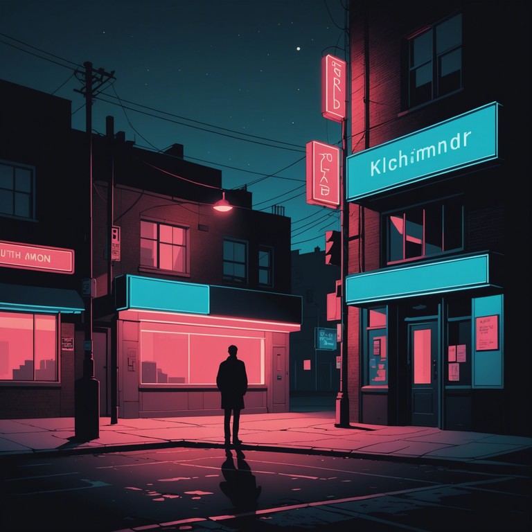 This track encapsulates the essence of living in a sprawling city where neon lights bathe the streets in an eerie glow, capturing both the isolation and magnetic allure of urban life. The music mimics the feeling of wandering through bustling city streets at night, reflecting a blend of melancholy and intrigue. A solo electric guitar carries the melody providing a raw and emotive sound that underscores the urban emo theme. This soundscape is perfect for contemplative moments or as a backdrop to stories of city life.