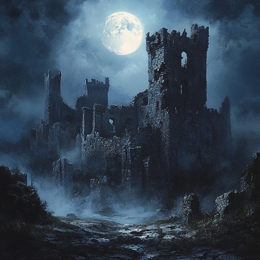 A chillingly beautiful instrumental that combines dark, atmospheric soundscapes with serene, haunting melodies, evoking a sense of melancholy and tranquility under a gothic moonlit sky.