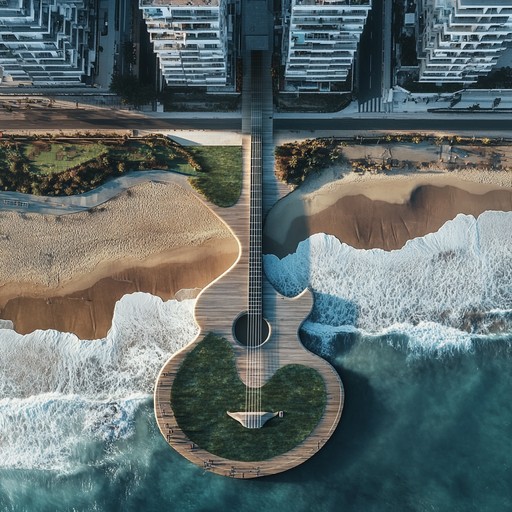 An instrumental bossa nova track that fuses the hustle of city life with the tranquil sounds of the seaside, driven by strong rhythms and expressive guitar lines