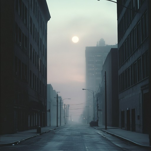 A dark rap beat with chilling tones, reflecting the eerie silence of abandoned city streets after dusk.