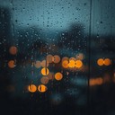 urban solitude amidst soft rainy melodies