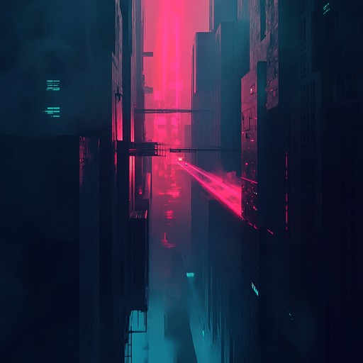 Mysterious, throbbing beats enhanced by unsettling synths create a futuristic tension, perfect for dark urban settings.