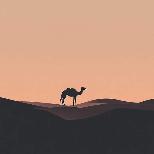 A laid back instrumental dub piece that paints a sonic picture of vast desert horizons at sunset, with gentle melodies and echoing effects that create a peaceful and meditative atmosphere.