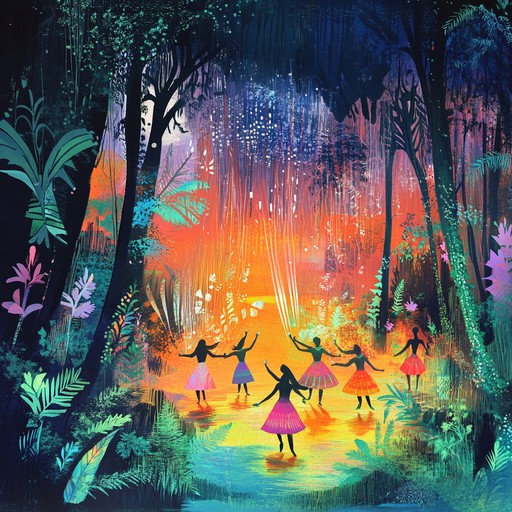 An invigorating track that conjures images of an ecstatic woodland celebration. Featuring upbeat tempos and layers of organic percussion, it captures the primal joy and mystique of ancient rituals, perfect for lively gatherings or spirited moments.